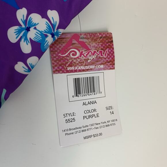 Kanu Surf Girls Melanie Beach Sport 2 Piece Tankini Swimsuit Size 14 UPF 50+ - Picture 7 of 13